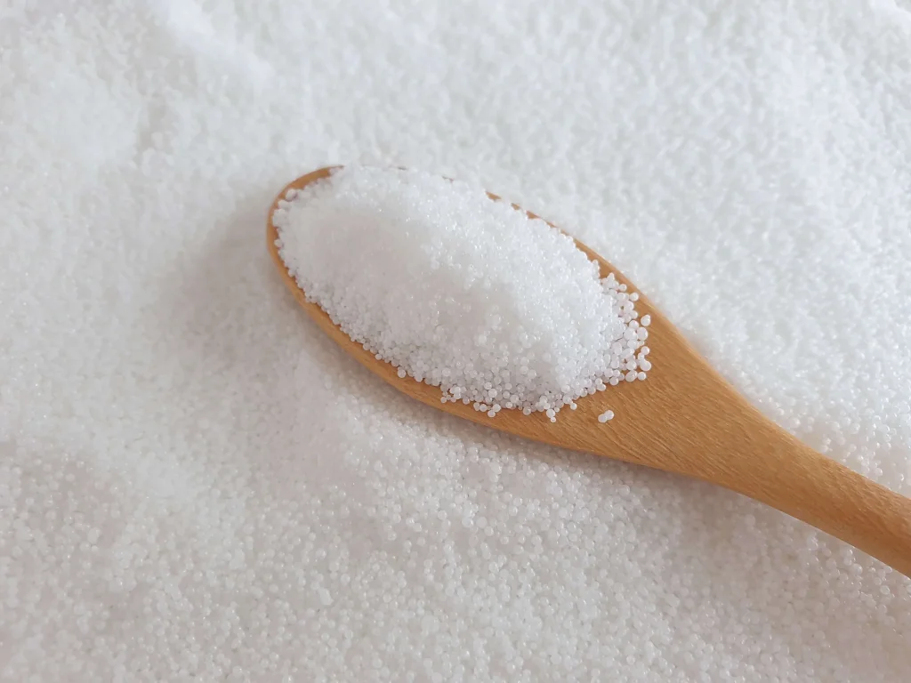 Stearic Acid with a spoon